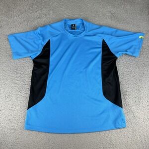 Vintage 90s Specialized Bicycles Bikes Atlas Polyester T shirt Medium BLue